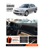 SUBARU LEGACY (1998-2003) Uyumlu Torpido Örtüsü Torpido Kılıfı - Siyah Gri