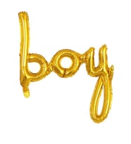 Boy Yazılı Altın Folyo Balon-