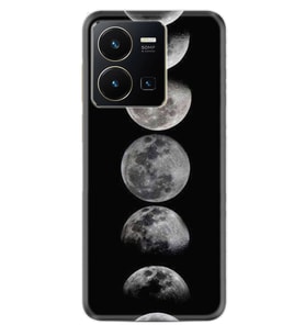 Vivo Y22 Kılıf Resimli Desenli Baskılı Silikon Great Moons 1354