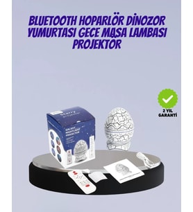 Bluetooth Bağlantılı Dinozor Yıldız Projektör Gece Lambası Ve Uyku Yardımcısı