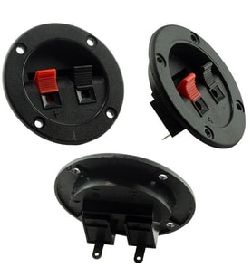 İKİLİ YUVARLAK HOPARLÖR TERMİNALİ (İÇ ÇAPI:4CM / DIŞ ÇAPI: 6.5CM)