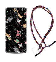 Xiaomi Redmi 8A 8 Pro 9C 9T 10C 11T Pro Kılıf Boyun Asklı Rasta Silikon Planet Animals 1771