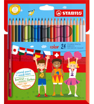 Stabilo Color - Kuru Boya Kalemi - 24'Lü Paket - 4 Neon Renk Dahil Çeşitli Renkler