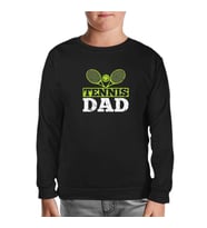 Tenis - Baba Siyah Çocuk Sweatshirt