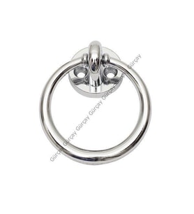 Gürçay Halka Süs Kulp Çekmece Kapak Sandalye Kulpu 60mm PARLAK KROM (Karışık)