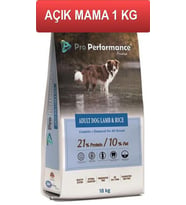 Pro Performance Kuzu Etli Yetişkin Köpek Maması 1 Kg AÇIK (Kahverengi)
