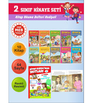 2.Sınıflar İçin Okumayı Sevdiren 10 lu Hikaye Seti 16 (Kitap Okuma Defteri Hediyeli)