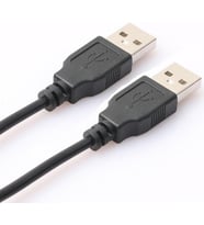 4852 1 Metre İki Ucu Erkek Usb Uzatma Kablosu 1 Metre Uzatıcı İki Ucu Erkek Parazit önleyici filtre 12Mbps ileetişim hızı 2xAWG24 2xAWG28
