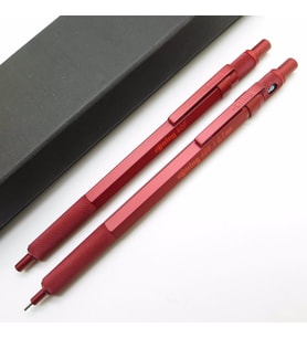 Rotring 600 Kırmızı 0.7mm + Tükenmez Kalem Seti  İsme Özel Kalem (Karışık)