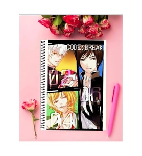 Code Breaker Anime Defter 1 Adet Özel Tasarım A4 Boyutu 21*29 Cm Telli Kareli Defter