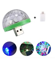 Sese Duyarlı Mini Sihirli Disko Topu 4W LED Usb İphone Mikrofon Uyumlu