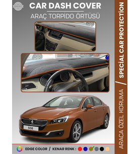 PEUGEOT 508 (2011-2018) Torpido Örtüsü Ön Göğüs Koruma Torpido Koruma Birebir Uyum Kaymaz Özel Kesim