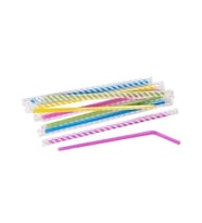 Omnisoft Jelatin Sargılı Geniş Körüklü Frozan Pipet Karışık Renkli 50'li Paket