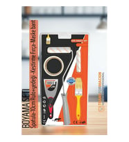 Boyama Seti - Spatula-10cm Rulo +yedeği -Kestirme Fırça-Maskeleme bant