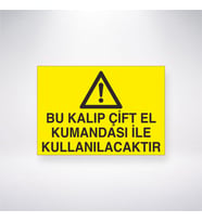 Bu Kalıp Çift El Kumandası İle Kullanılacaktır