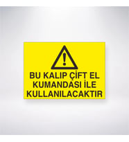 Bu Kalıp Çift El Kumandası İle Kullanılacaktır