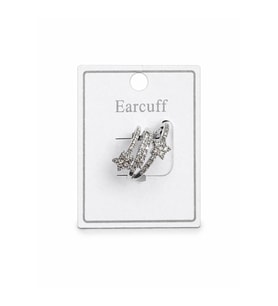 Çoklu Görünüm Zirkon Taşlı Yıldız Model Earcuff Kıkırdak Kıkırdak Küpe Gümüş Kararmaz Renk Atmaz