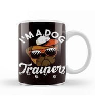 Dog Trainer Bulldog Dogs Training Animal Teaching Behavior Kupa Bardak Porselen