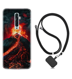 Oppo Reno 2Z 4 Lite 4 Pro 5 6 7 A31 Kılıf Boyun Askılı Silikon Yanardağ 1611