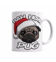 Bah Hum Pug Christmas Kupa Bardak Porselen