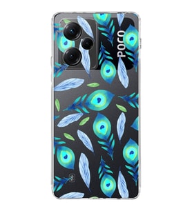 PrintiFy Xiaomi Poco X5 Pro ile Uyumlu 1mm Slim Fit Nazar Boncuğu 3 Baskılı Şeffaf  Kılıf