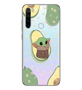 Redmi Note 8 Uyumlu Baby Yoda Desenli Şeffaf Telefon Kılıfı
