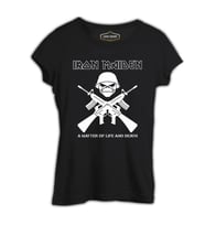 Iron Maiden - A Matter of Life and Death Siyah Kadın Tshirt
