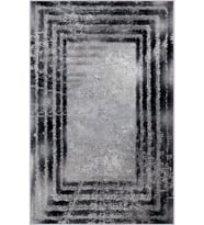 Eliana Home Baskılı, Yıkanabilir Kaymaz Taban Salon Halısı LNA1586-SD236 100x150 cm (Gri)