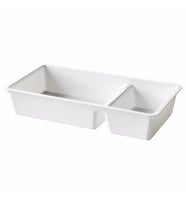 Çok Amaçlı Beyaz Kutu IKEA Bölmeli MeridyenDukkan  33x17 cm Her Alanda Kullanım