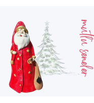 Polyester Kırmızı Tonton Noel Baba