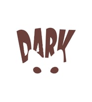 Dark Kedi Sticker 17x17 Cm Kahverengi