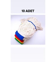 Islak Saçaklı Temizlik Arabası 350 gr Dar Mop Yedeği 10 ADET