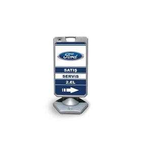 Ford     Reklam ve Yönlendirme Uyari Dubasi A Tabela Gri