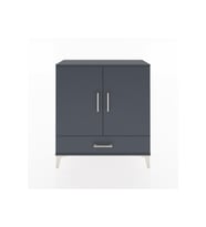 Arges Şifonyer 3 Raflı Tek Çekmeceli 2 Kapaklı 88x30x96 Antrasit-Antrasit
