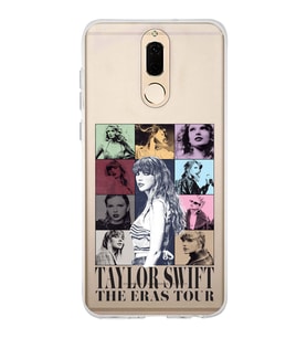 Huawei Mate 10 Lite Uyumlu Taylor Swift Desenli Şeffaf Telefon Kılıfı