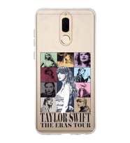 Huawei Mate 10 Lite Uyumlu Taylor Swift Desenli Şeffaf Telefon Kılıfı