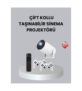 Yüksek Çözünürlüklü Wi-Fi 6 Projeksiyon Cihazı, Çoklu Giriş ve Oyun Desteği