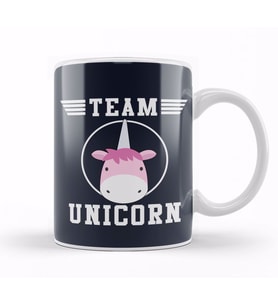 Team Unicorn Kupa Bardak Porselen