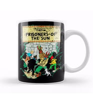 The Adventures Of Tintin Prisoners Of The Sun Vintage Style Cover Kupa Bardak Porselen