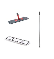 Tablet Palet Nemli Yedek Mop Takımı Seti - 60 Cm. Nemli Mop + Katlanır Aparat + Metal Vidalı Sap