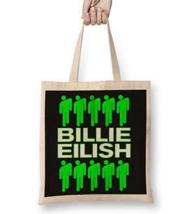 Billie Eilish 012 Bez Çanta Uzun Saplı