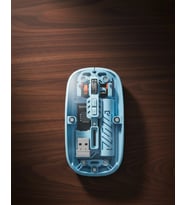 Bluetooth 5.2 Destekli Mavi Pilli Kablosuz Mouse