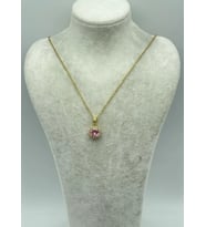 Çelik Gold Tek Taş Kolye - 25-ctr224