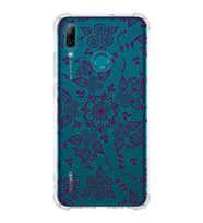 Huawei P Smart 2019  Köşe Korumalı Antişok Kapak Nostalji Desen Tasarımlı Şeffaf  Kılıf