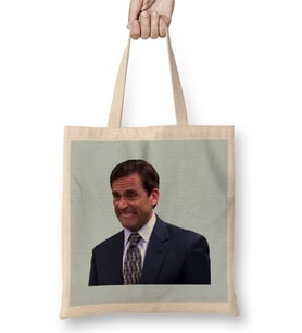 Crying Michael Scott Bez Çanta Uzun Saplı