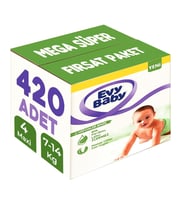 Evy Baby Bebek Bezi 4 Beden 7-14 KG Maxi 420 Adet MeGa Süper Fırsat Pk