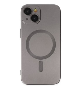 Newface Apple iPhone 14 Plus Kılıf Moshi Lens Magneticsafe Silikon - Füme