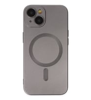 Newface Apple iPhone 14 Plus Kılıf Moshi Lens Magneticsafe Silikon - Füme