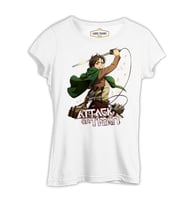 Levi Ackerman - Attack on Titan Beyaz Kadın Tshirt