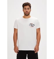 Bad Bear FOCUS T-SHIRT OFF-WHITE Erkek Tişört Beyaz S-XXL